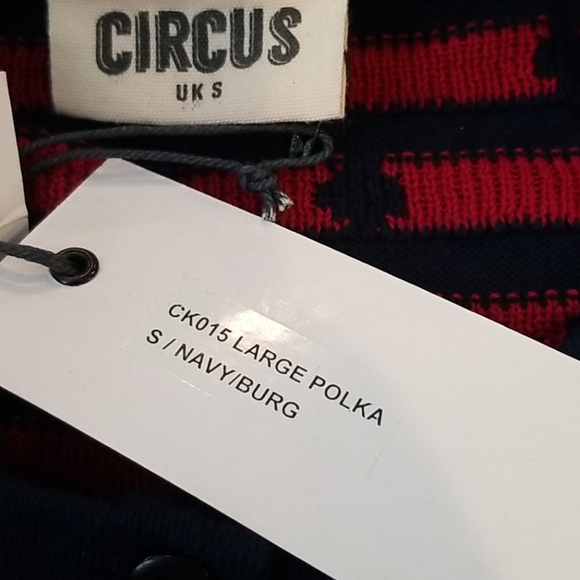 Got the Dot Circus Cardigan Sweater Read Sz S 6 - Picture 7 of 9